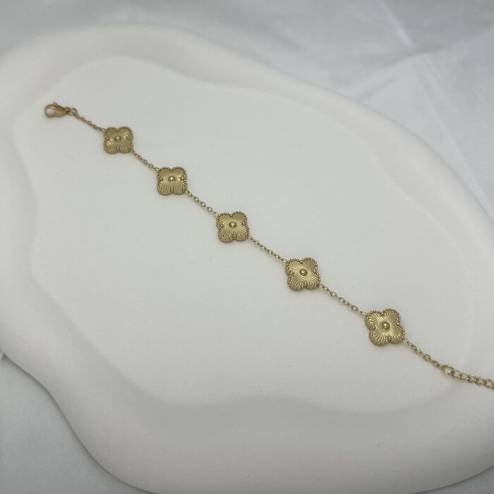 Golden Clover Bracelet - Image 3