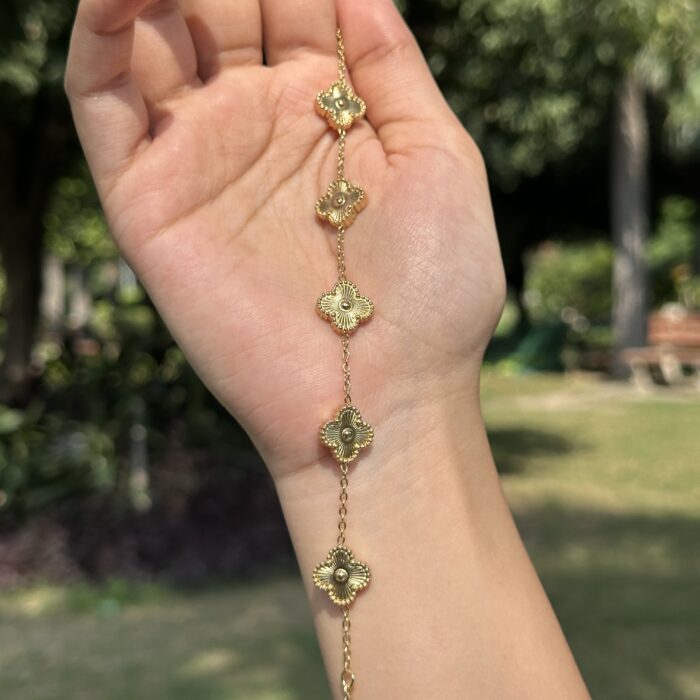 Golden Clover Bracelet - Image 2