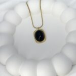 Shadow Oval Necklace