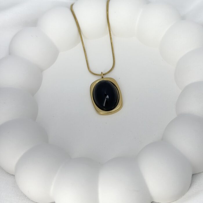 Shadow Oval Necklace - Image 1