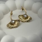 Gilded Ginkgo Studs - Image 3