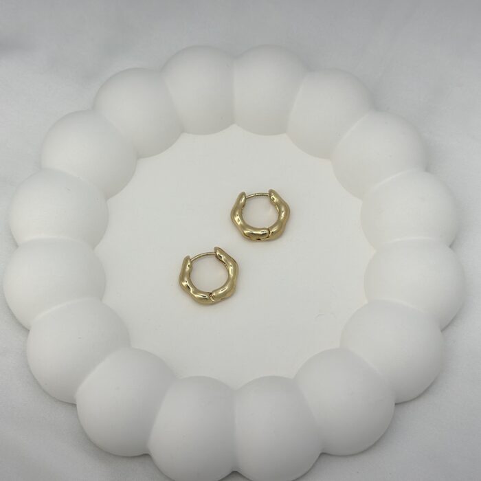 Nugget Hoop Earrings - Image 3