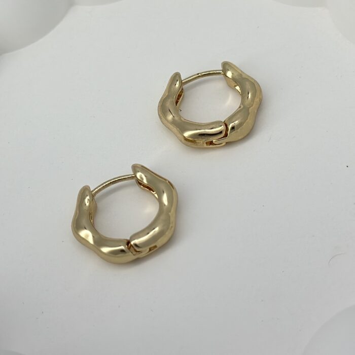 Nugget Hoop Earrings - Image 2