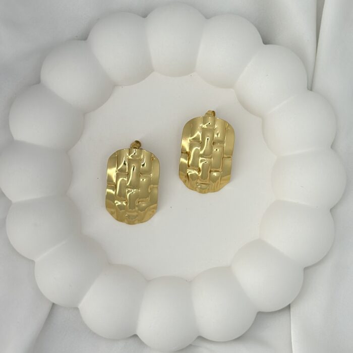 Braided Panel Earrings - Image 3