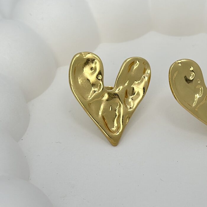 Molten Heart Earrings - Image 4