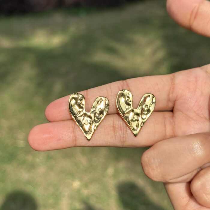 Molten Heart Earrings - Image 5