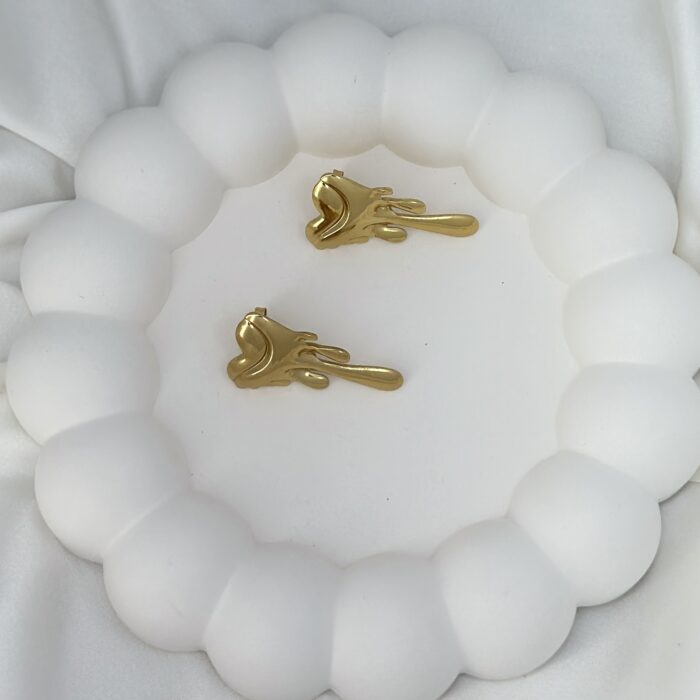Melted Heart Earrings - Image 3