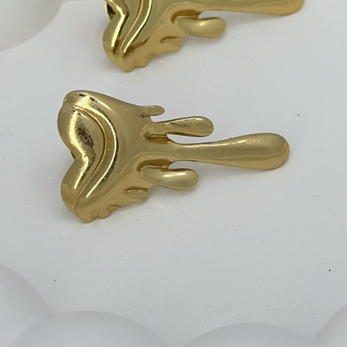 Melted Heart Earrings - Image 2