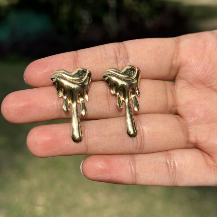 Melted Heart Earrings - Image 5