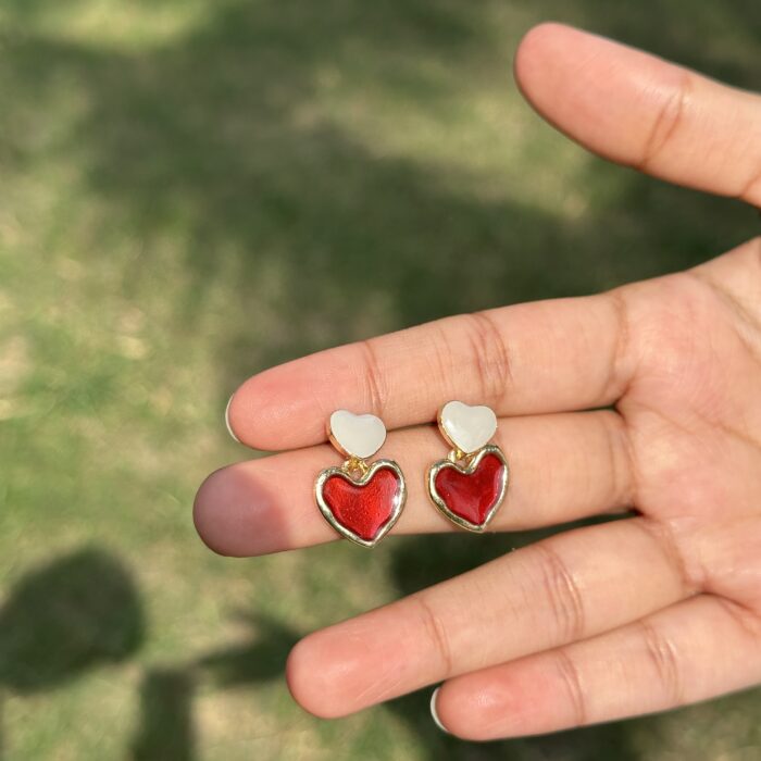 Sweetheart Drop Earrings - Image 2