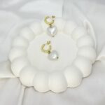 Pearl Heart Earrings - Image 4