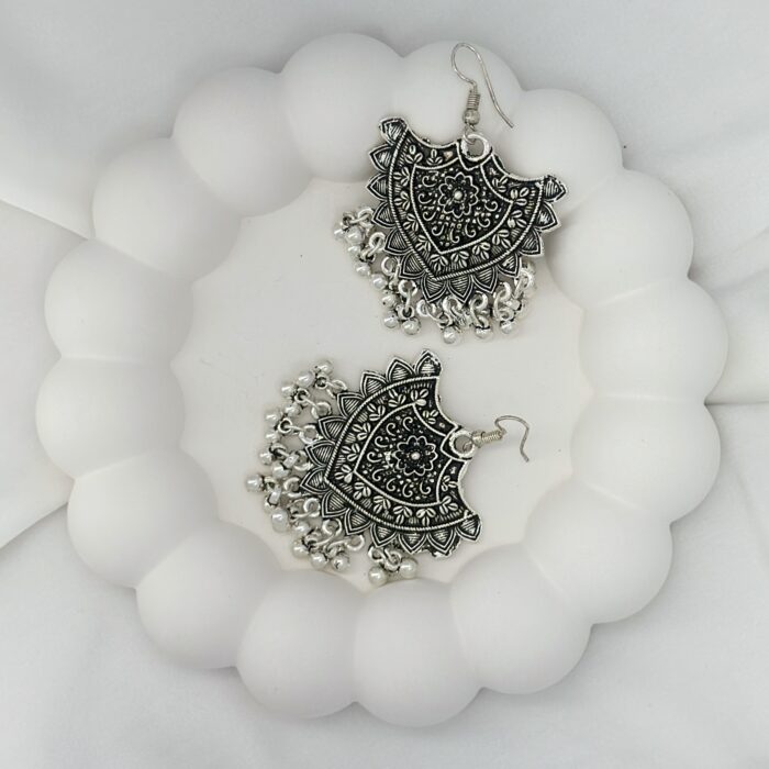 Petal Shield Earrings - Image 3