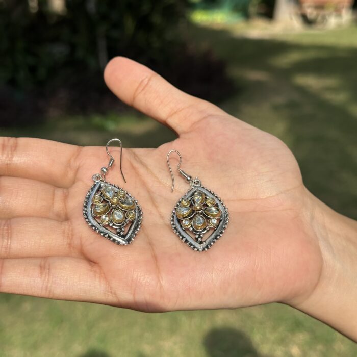 Moonlit Petal Earrings - Image 2