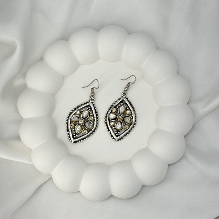 Moonlit Petal Earrings - Image 3