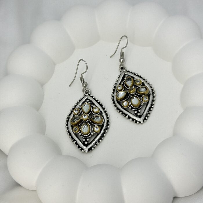 Moonlit Petal Earrings - Image 4