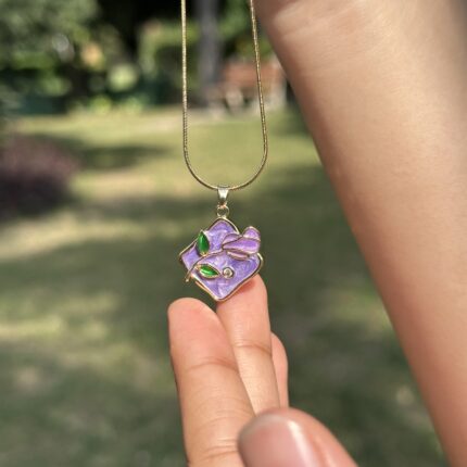 Violet Bloom Necklace