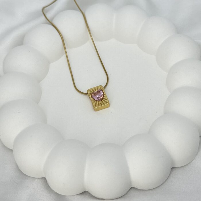 Blush Heart Necklace - Image 1