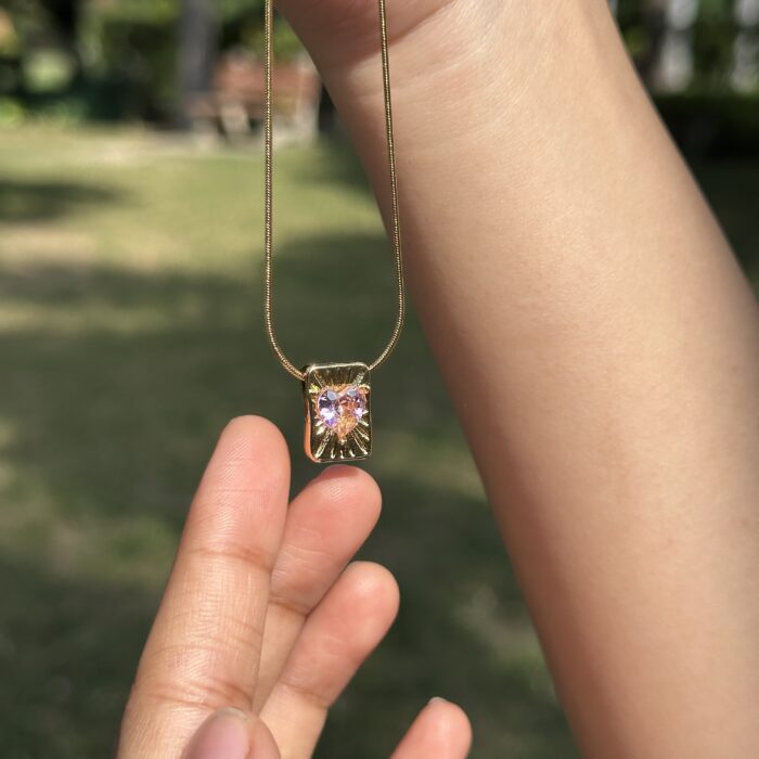 Blush Heart Necklace - Image 4