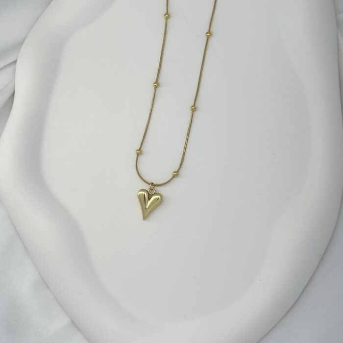 Beaded Heart Necklace - Image 2