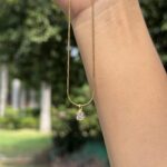 Cushion Bezel Necklace - Image 2