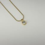 Cushion Bezel Necklace - Image 3