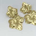 Ruffle Petal Drop Earrings - Image 4