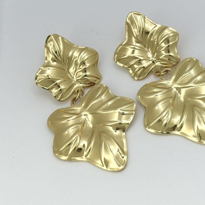 Ruffle Petal Drop Earrings - Image 4