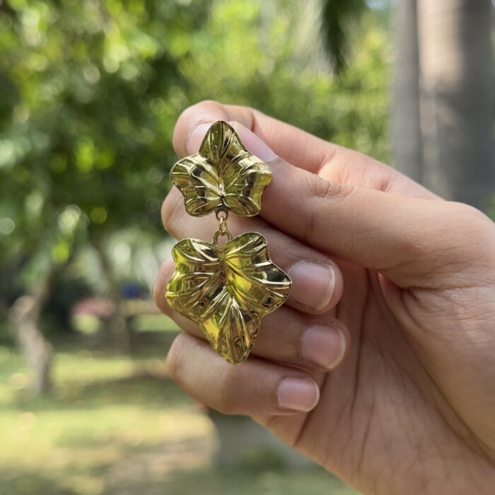 Ruffle Petal Drop Earrings - Image 6