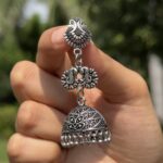 Tiered Oxidized Jhumka - Image 5