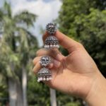 Temple Pearl Jhumkas - Image 4