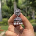 Temple Pearl Jhumkas - Image 3
