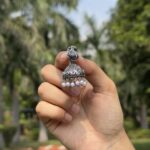 Peacock Pearl Jhumkas - Image 5