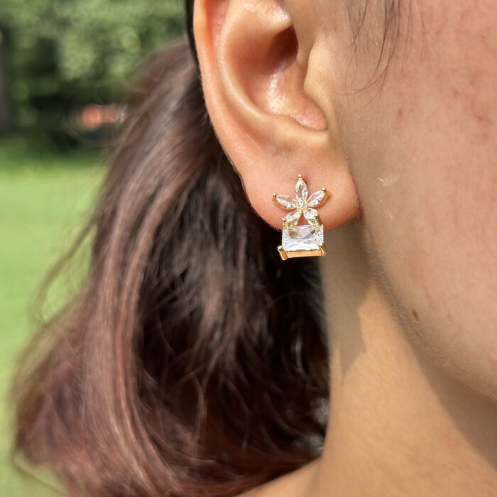 Floral Gleam Earrings - Image 2