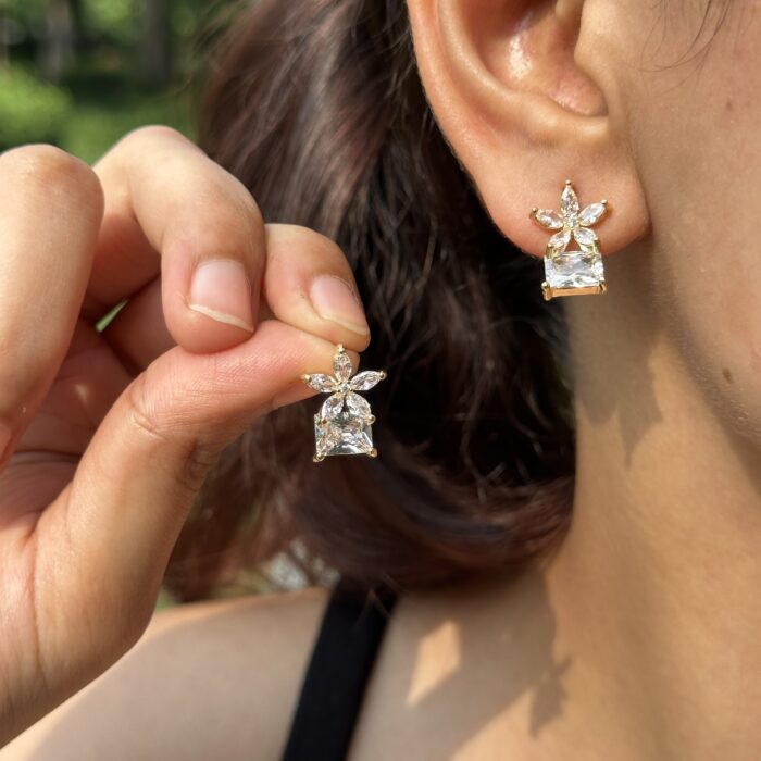 Floral Gleam Earrings - Image 1