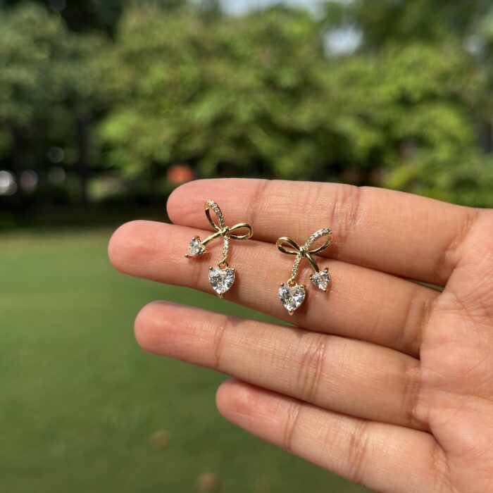 Bow Charm Earrings - Image 3
