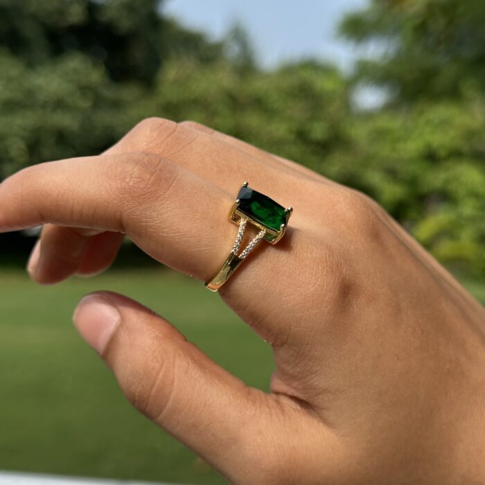 Emerald Prism Ring - Image 2