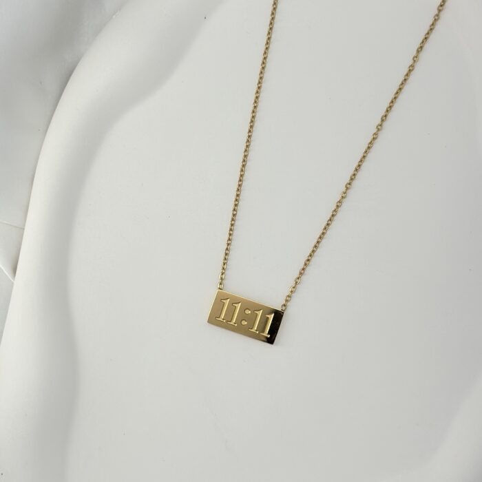 11:11 Wish Bar Necklace - Image 1