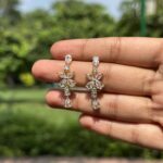 Crystal Flower Earrings - Image 3