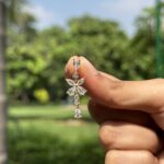 Crystal Flower Earrings - Image 4