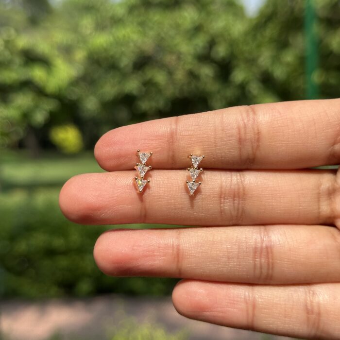 Tri-Point Earrings - Image 3