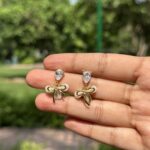Pearl Bow Earrings - Image 3