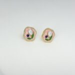 Tulip Enamel Earrings - Image 4