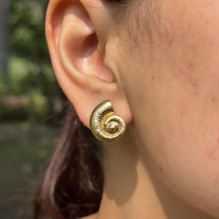 Seashell Spiral Earrings - Image 3