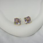 Lilac Lotus Studs - Image 4