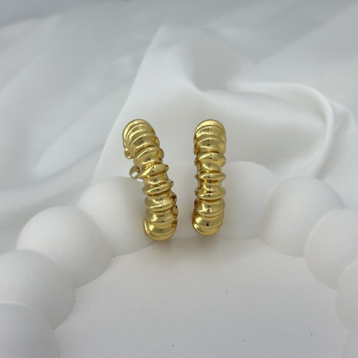Ribbed Chunky Hoops - Image 4