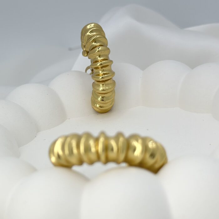 Ribbed Chunky Hoops - Image 5