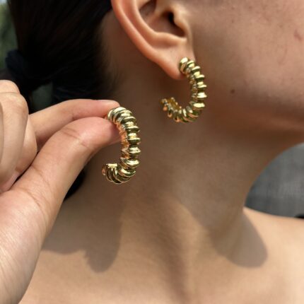 Ribbed Chunky Hoops