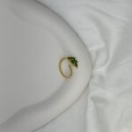 Emerald Leaf Wrap Ring - Image 6
