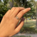 Double Line Sparkle Ring