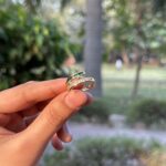 Emerald Dual-Band Huggie - Image 3